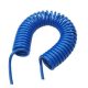 Blue Spiral Tube 8x5 10m 1 swivel and spring M1/4