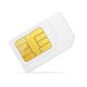 Realistic Detailed 3d White Mockup Template Blank Sim Card and Chip Wireless Equipment for Phone Mobile. Vector illustration